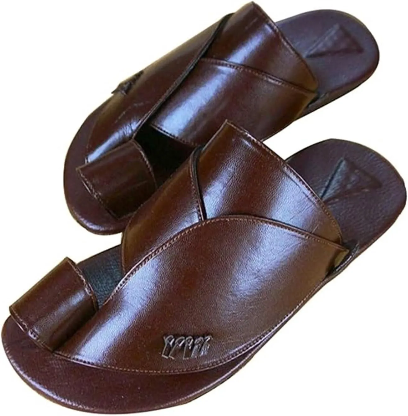 Summer Foot Correction Flat Sandals, Men's Plus Size Slip-On Bunion Orthopedic Closed Toe Sandals Shoes, Open Toe Plantar Fasciitis Flip Flops, for Fathers Day, Travel, Outdoor, Beach