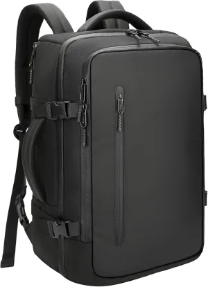 SWICKY Travel Backpack for Laptops, Lightweight Carry-On for Daily and Outdoor Adventures (Black)