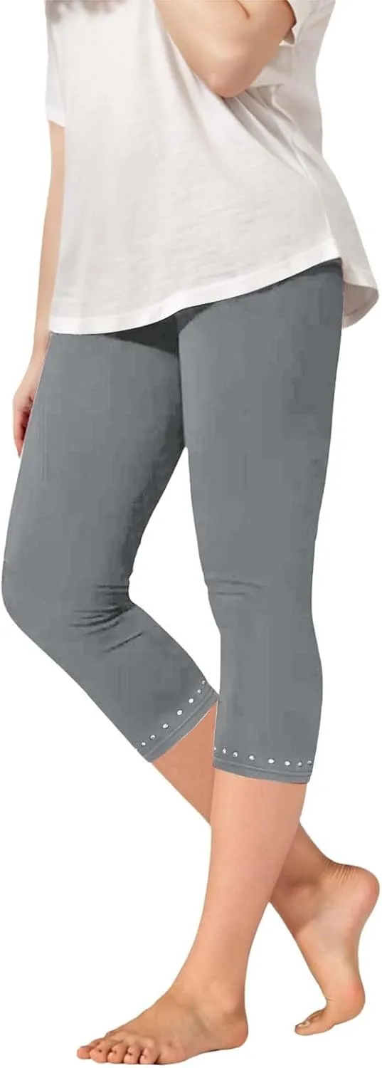 Teen Girls Long Leggings Stretchy Gym Workout Yoga Leggings with Pockets Kids Girls Stretchy High Waist Tights Bottoms