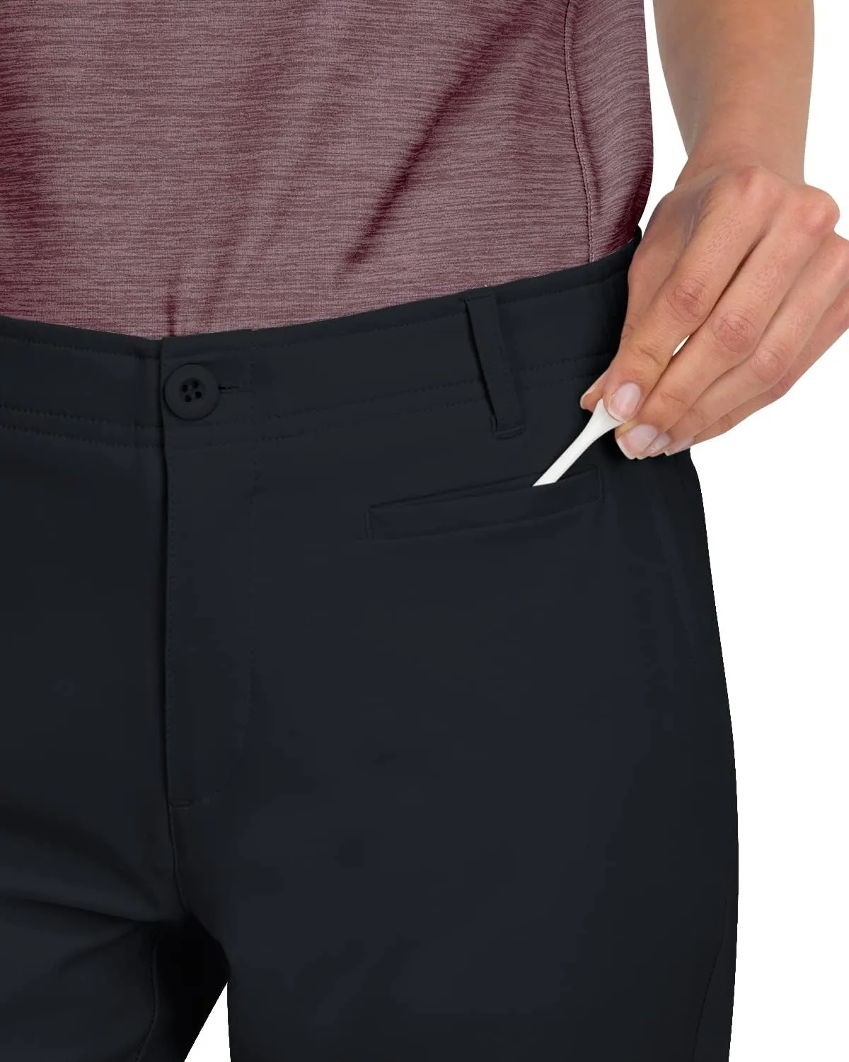 Three Sixty Six Womens Quick Dry Golf Pants - Front Coin Pocket, 4-Way Stretc, Anti-Odor & Moisture Wicking Fabric