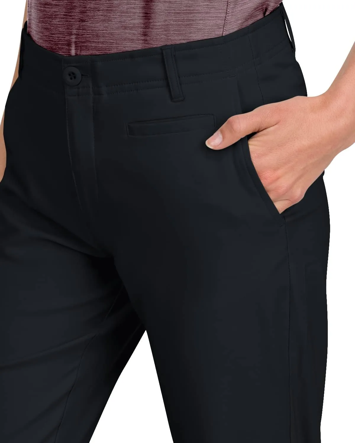 Three Sixty Six Womens Quick Dry Golf Pants - Front Coin Pocket, 4-Way Stretc, Anti-Odor & Moisture Wicking Fabric