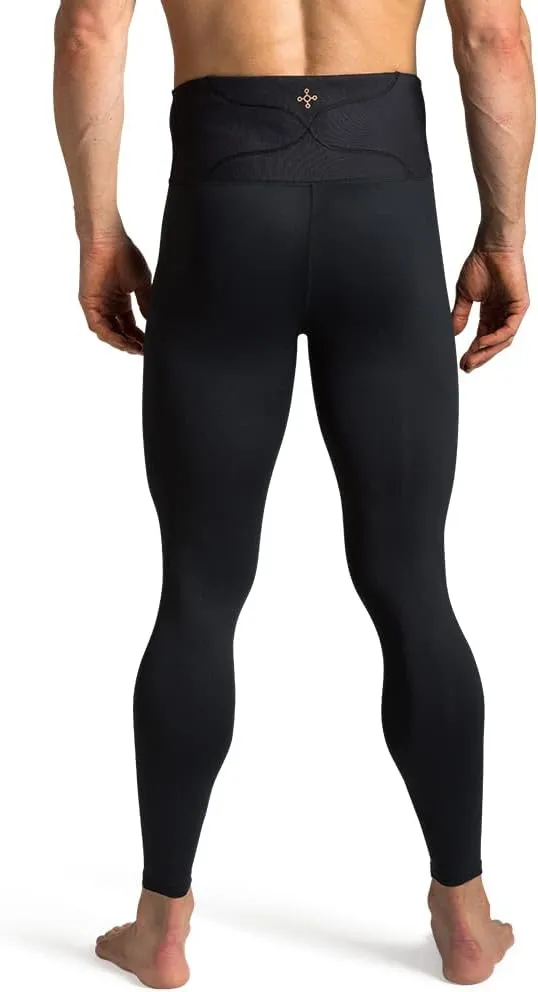 Tommie Copper Mens Pro-Grade Lower Back Support Tights I Breathable, 50 UPF, Compression Support for Low Back Muscle Support