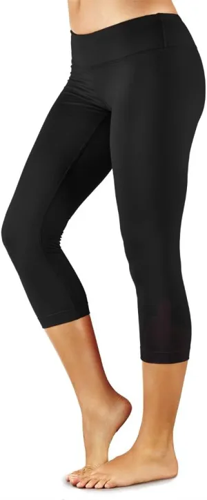 Tommie Copper Womens Core Compression Capris I Breathable, UPF 50, Discreet Leggings & Base Layer for Daily Muscle Support