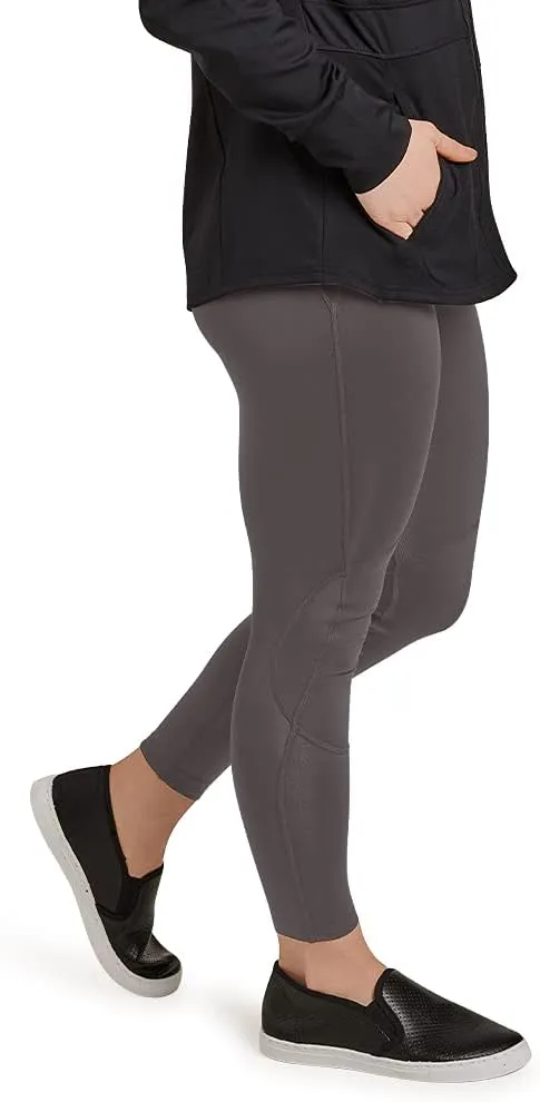 Tommie Copper Women's Pro-Grade Leggings with Knee Support | UPF 50, Breathable Compression for Sports & Daily Muscle Support