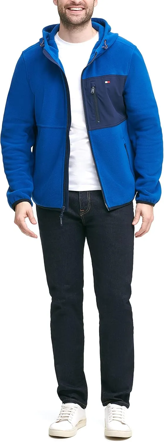 Tommy Hilfiger Men's Hooded Performance Fleece Jacket