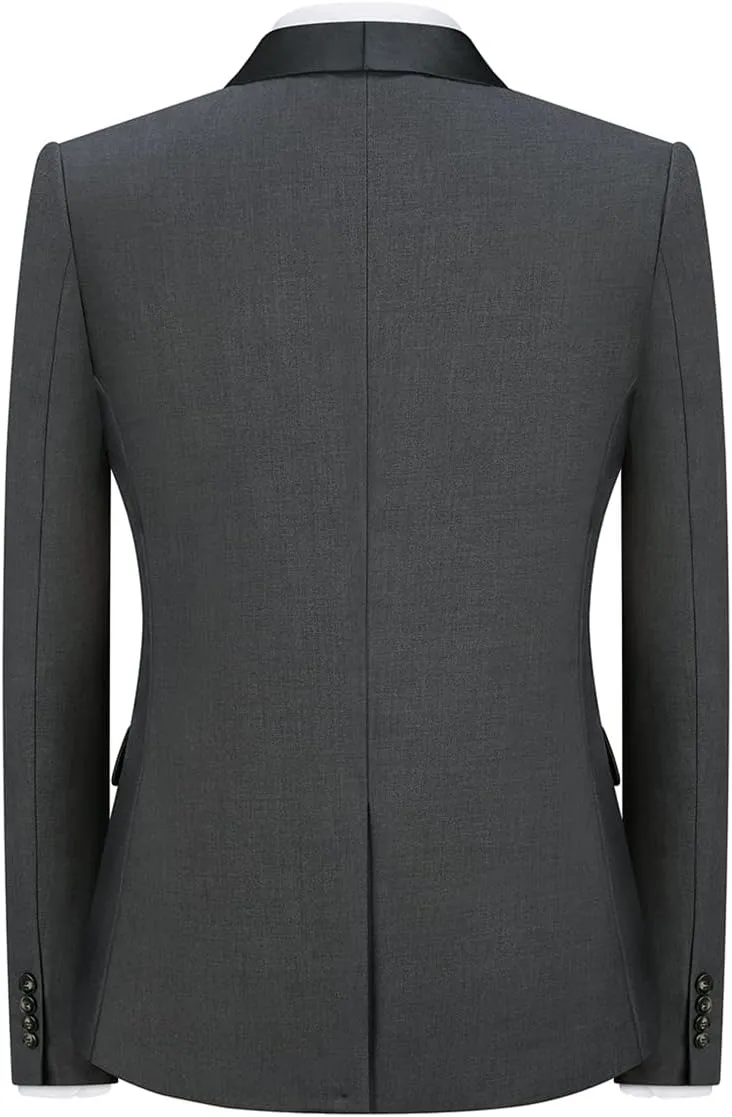 Tuxedo Men Suit Regular Fit 3 Piece Suit Blazer Jacket Waistcoat Pants Men Suit Set for Wedding Prom