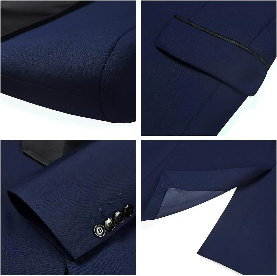 Tuxedo Men Suit Regular Fit 3 Piece Suit Blazer Jacket Waistcoat Pants Men Suit Set for Wedding Prom