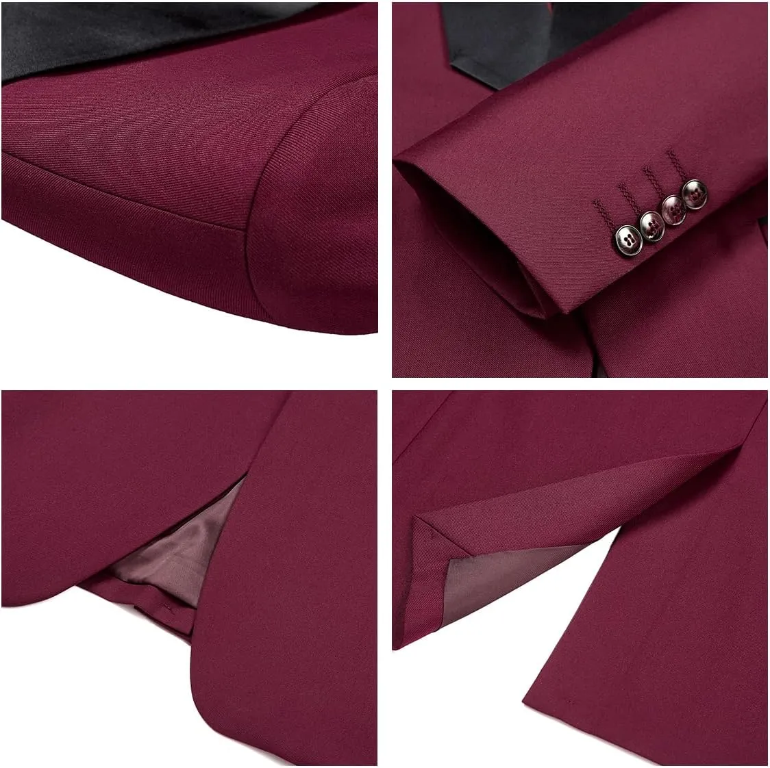 Tuxedo Men Suit Regular Fit 3 Piece Suit Blazer Jacket Waistcoat Pants Men Suit Set for Wedding Prom
