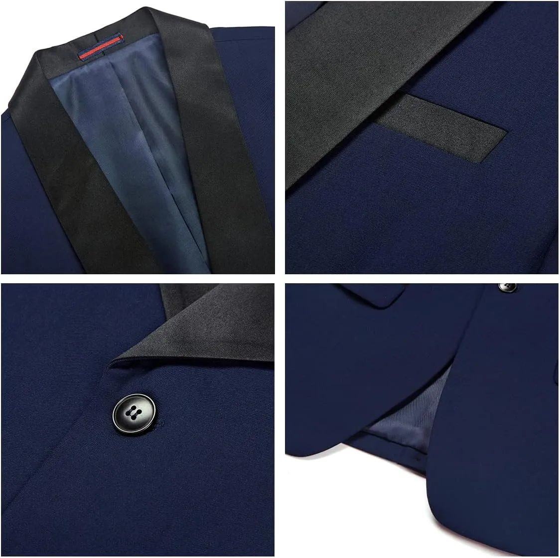Tuxedo Men Suit Regular Fit 3 Piece Suit Blazer Jacket Waistcoat Pants Men Suit Set for Wedding Prom