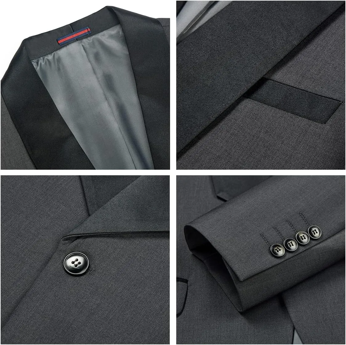 Tuxedo Men Suit Regular Fit 3 Piece Suit Blazer Jacket Waistcoat Pants Men Suit Set for Wedding Prom