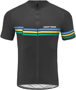 UGLY FROG Men's Cycling Jersey Set Moisture Wicking Breathable Quick-Dry,Bike Shirt   20D Padded Shorts