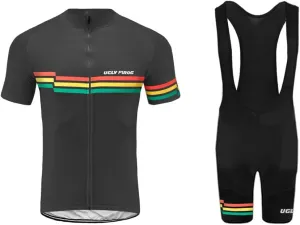 UGLY FROG Men's Cycling Jersey Set Moisture Wicking Breathable Quick-Dry,Bike Shirt   20D Padded Shorts