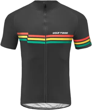 UGLY FROG Men's Cycling Jersey Set Moisture Wicking Breathable Quick-Dry,Bike Shirt   20D Padded Shorts