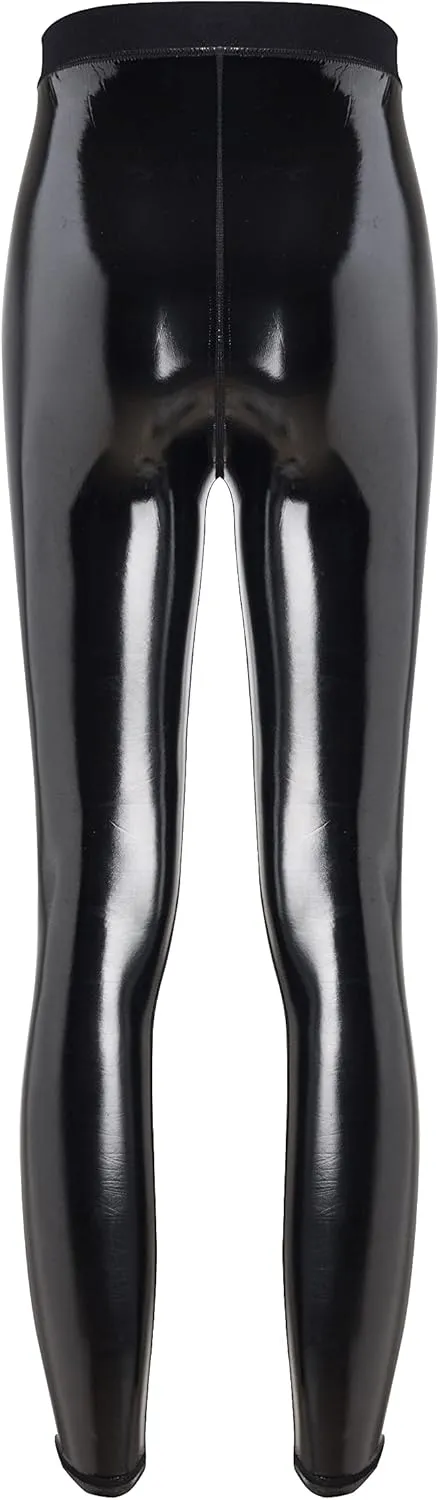 Ultra Streamline Mirror Sexy Satin Glossy High Waisted Leggings