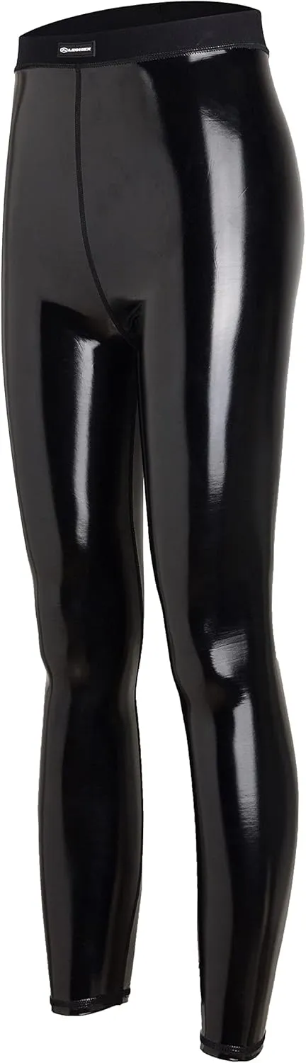 Ultra Streamline Mirror Sexy Satin Glossy High Waisted Leggings
