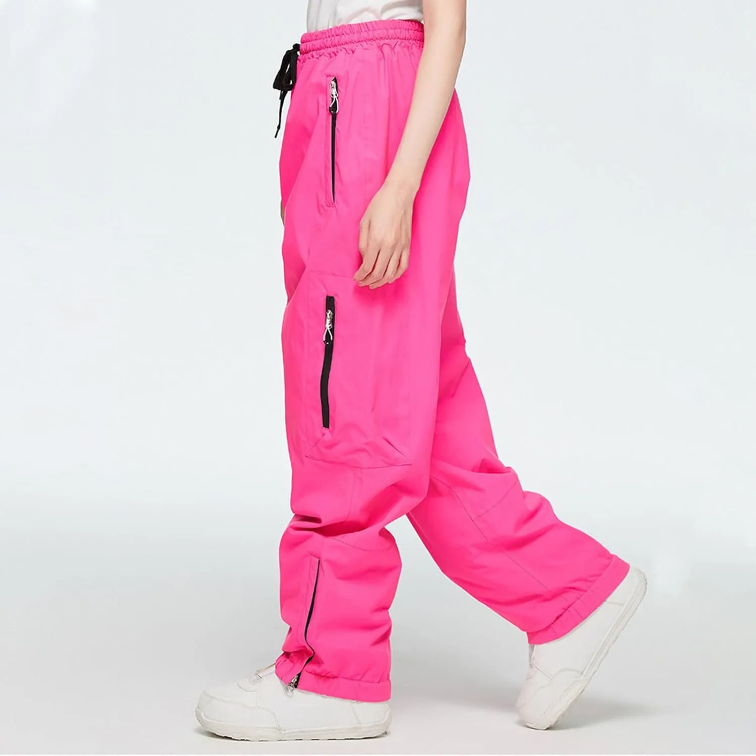 Unisex Adult Ski Pants High Elastic Waist Snowboard Pants Waterproof Windproof Warm Insulated Outdoor Snow Winter Sports