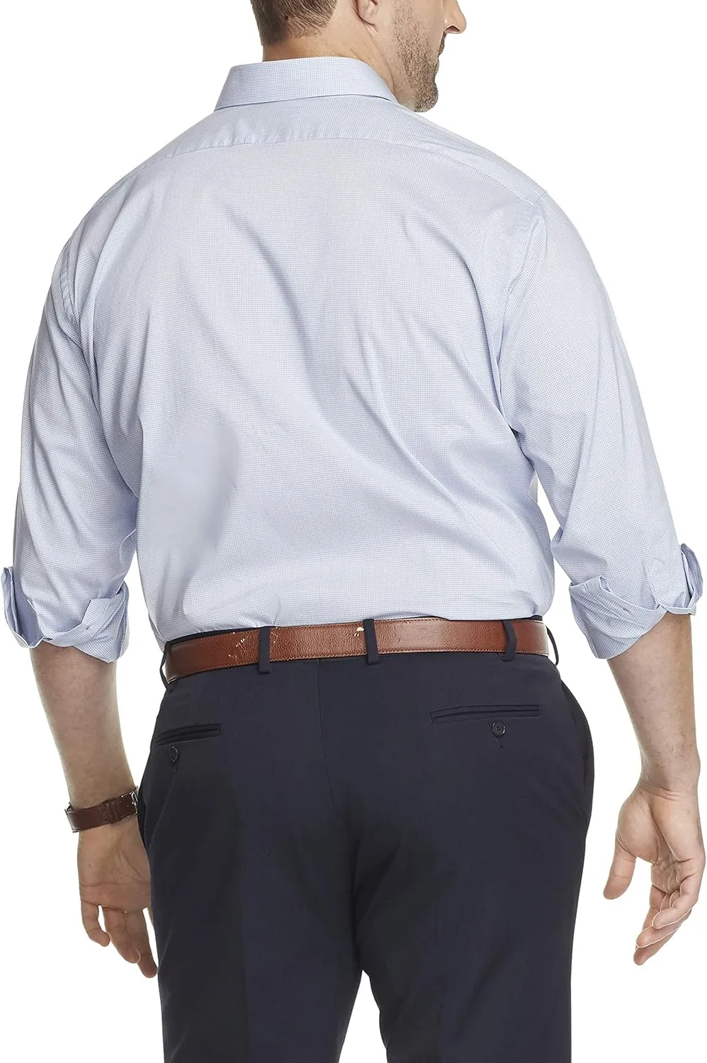 Van Heusen Men's BIG FIT Dress Shirt Stain Shield Stretch (Big and Tall)