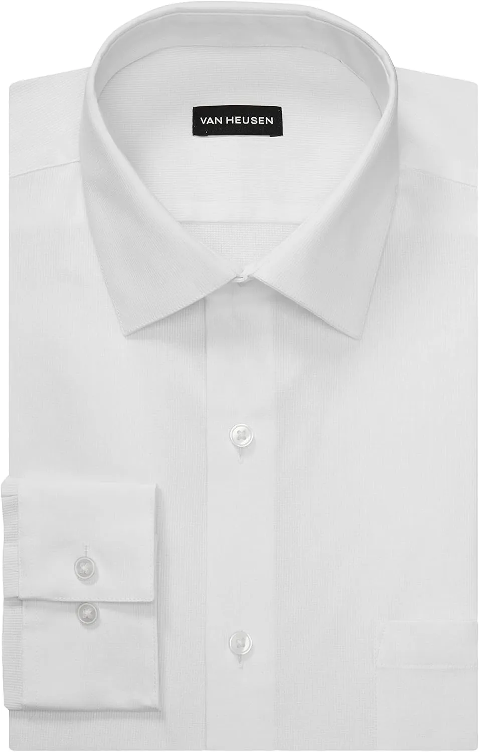 Van Heusen Men's Dress Shirt Regular Fit Stain Shield Stretch