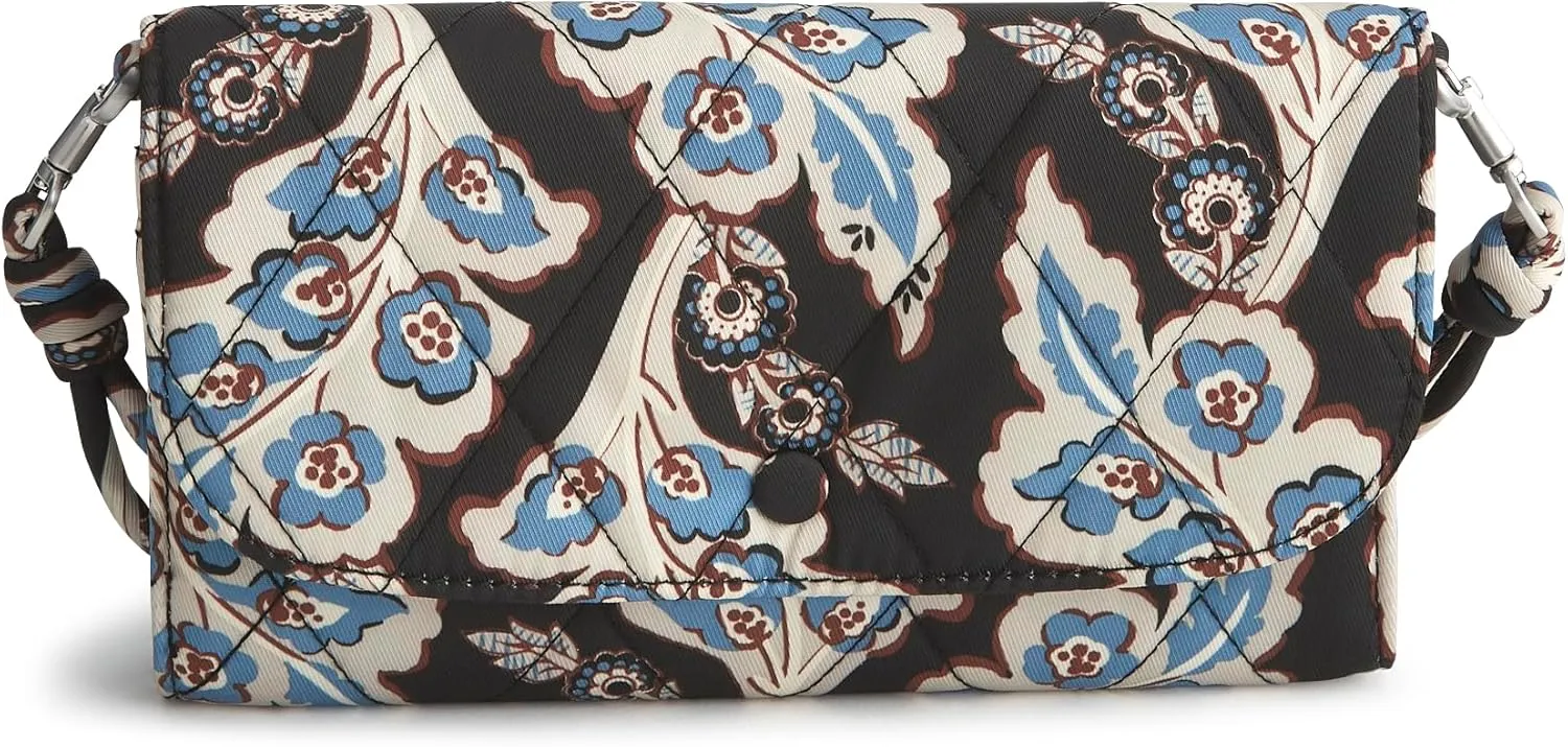 Vera Bradley Performance Twill Wildwood Wallet Crossbody
