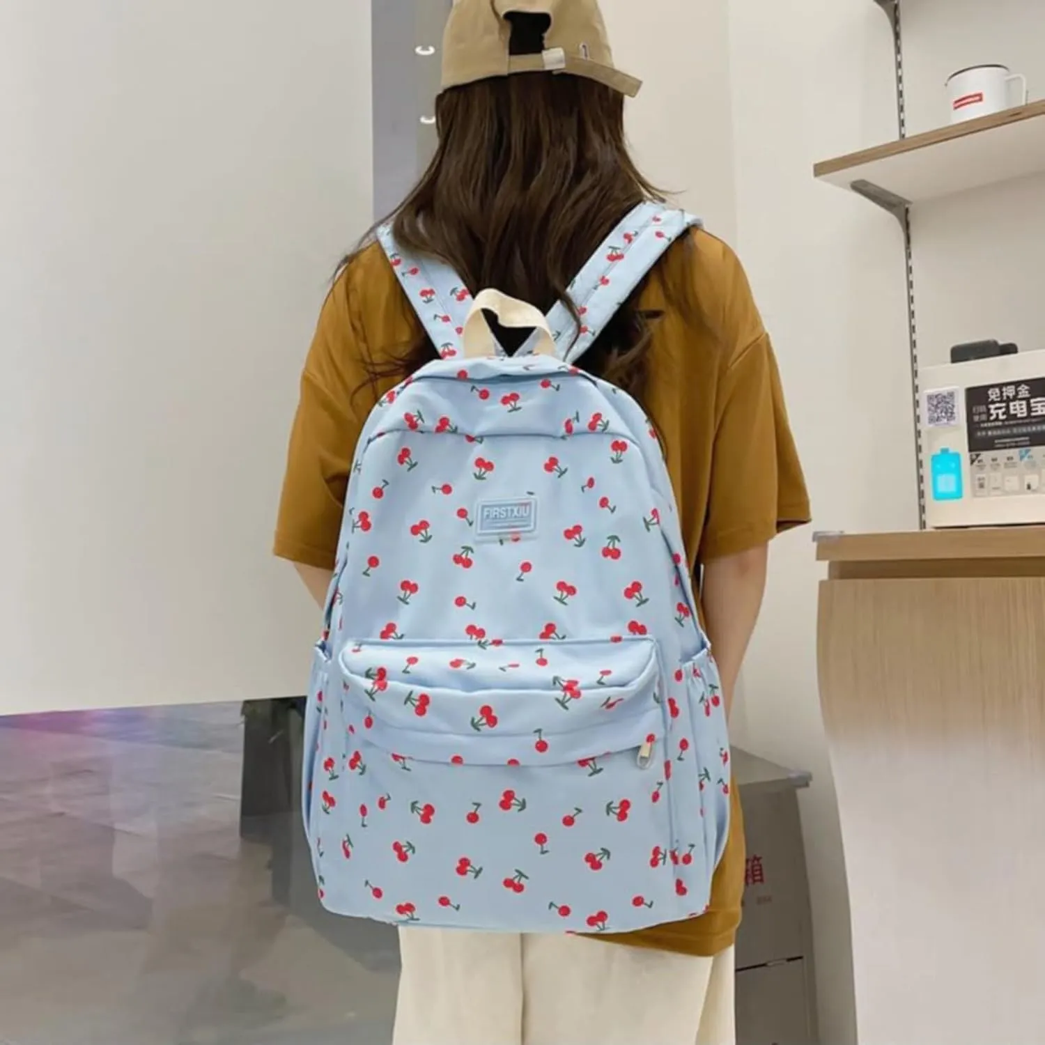 VESNIBA Cherry Backpack Aesthetic Backpack Laptop Travel Casual Handyman Workshop