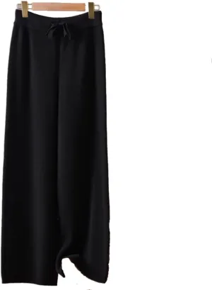 Winter/Fall for Women's Casual High Waist Trousers Australian Wool Wide Leg Pants