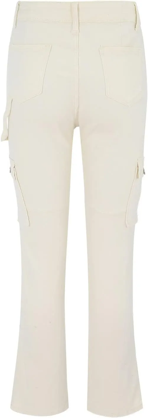 Women Fashion Streetwear Pockets High Waist Straight Vintage Baggy Trousers Cargo Pants Pants with Pockets for