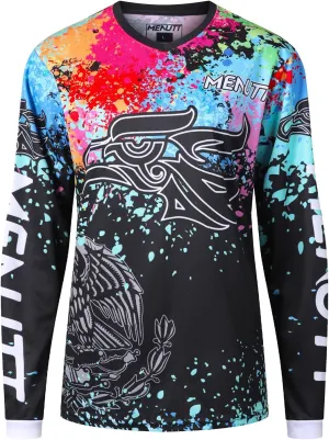 Women Mountain Bike Shirts Long Sleeve Mexico MTB Off-Road Motocross Jersey Quick Dry&Moisture-Wicking