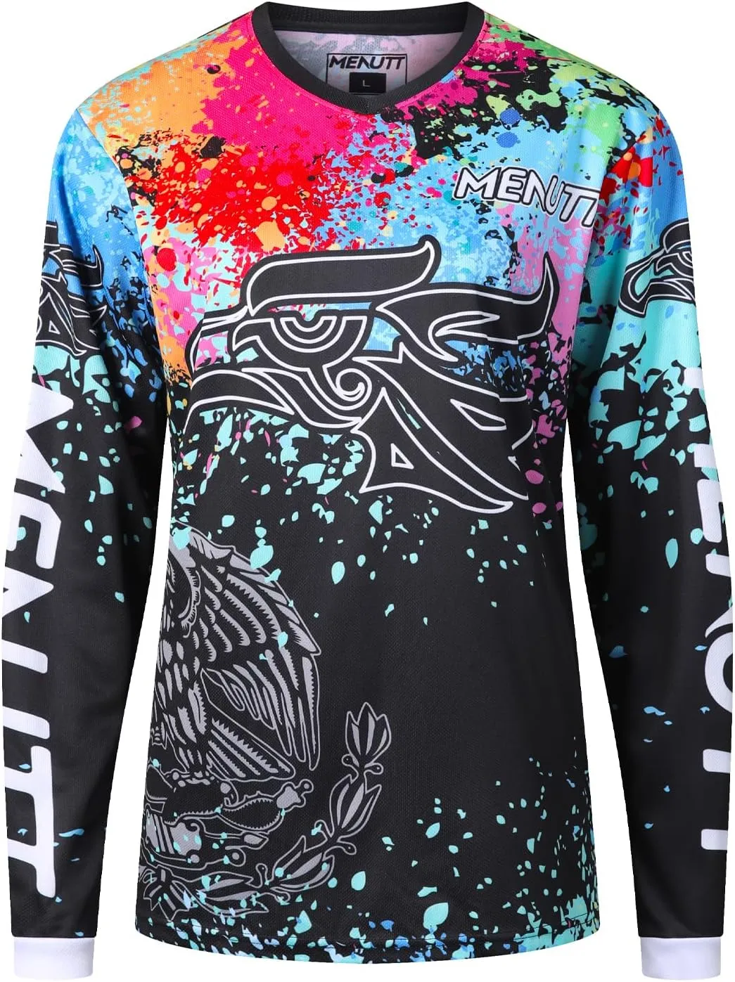 Women Mountain Bike Shirts Long Sleeve Mexico MTB Off-Road Motocross Jersey Quick Dry&Moisture-Wicking