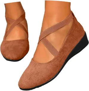 Women Sandals Ankle Strap Flat Girls Dress Shoes Toddler Gracy Ballet Mary Jane Ballerina With Elastic Ankle Strap