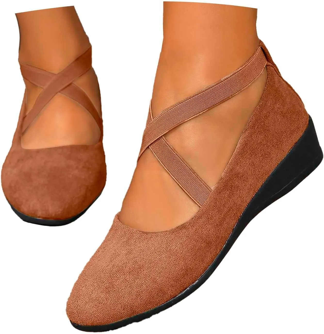 Women Sandals Ankle Strap Flat Girls Dress Shoes Toddler Gracy Ballet Mary Jane Ballerina With Elastic Ankle Strap
