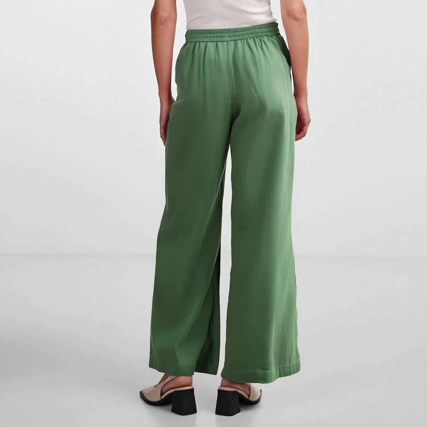 Womens Sweatpants Wide Leg Linen Pants Summer Drastring Adjustable Palazzo Pants Lounge Pants with Pockets
