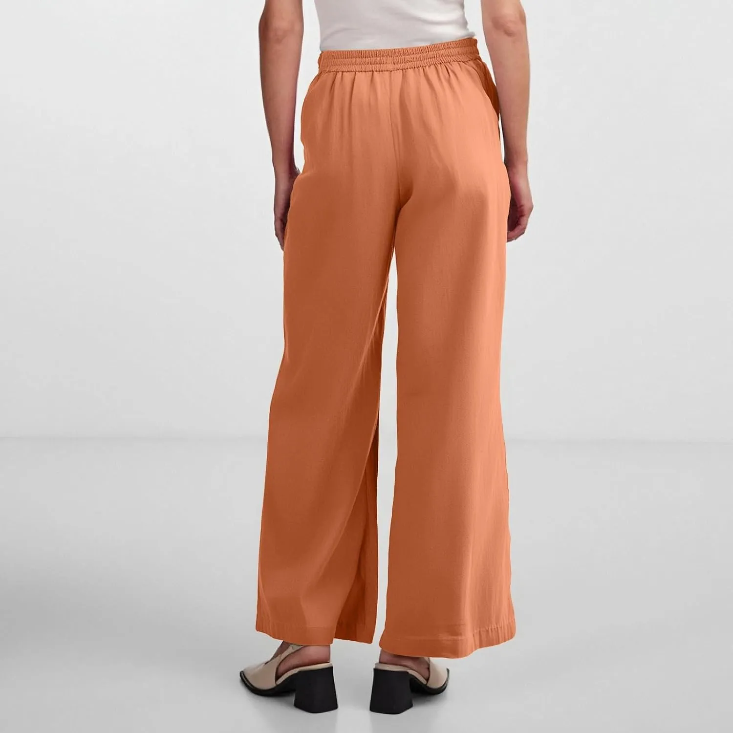 Womens Sweatpants Wide Leg Linen Pants Summer Drastring Adjustable Palazzo Pants Lounge Pants with Pockets
