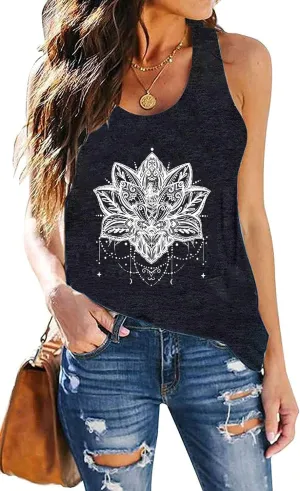Womens Tank Tops Life is Better at The Beach Graphic Racerback Tanks Vest Summer Casual Loose Vacation Classic-Fit Shirt Cami