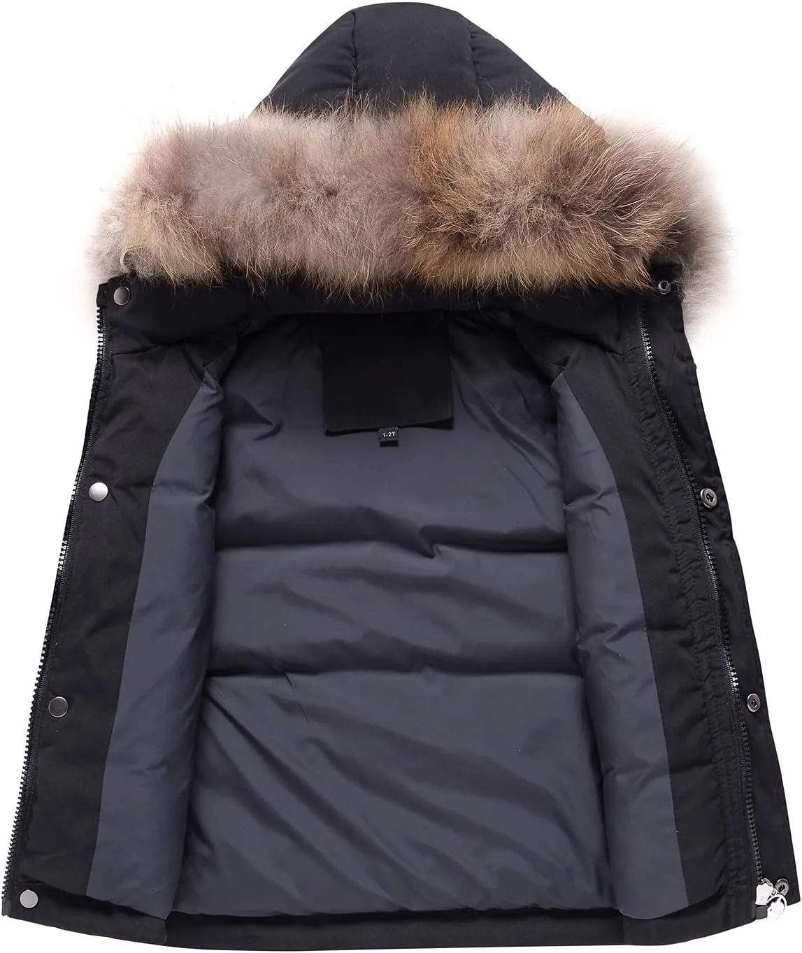 YALLET Baby Girls Boys Snowsuit, Infant Winter Clothes Toddler Kids Winter Warm Hooded Down Jacket Coat   Ski Bib Pants