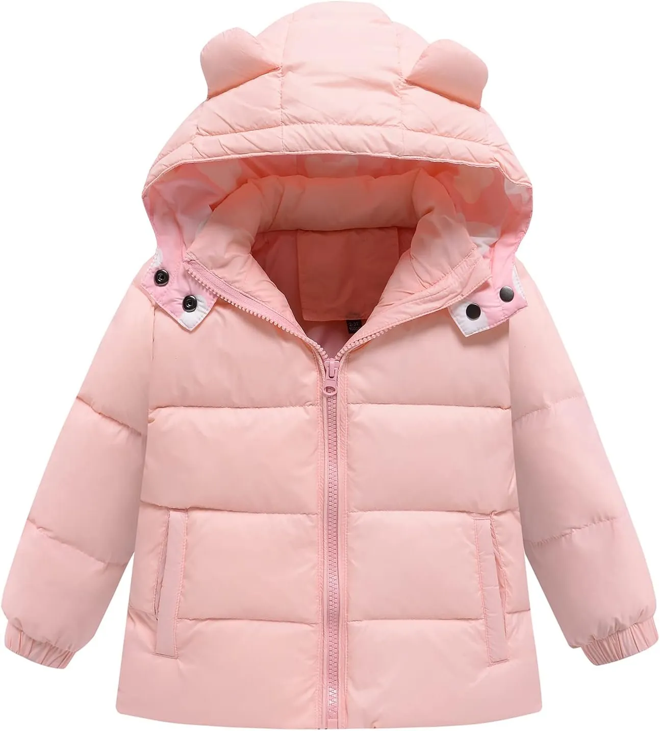 YALLET Baby Girls Boys Snowsuit, Infant Winter Clothes Toddler Kids Winter Warm Hooded Down Jacket Coat   Ski Bib Pants