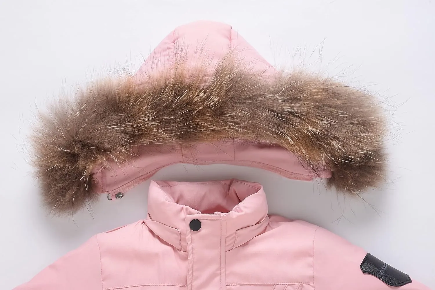 YALLET Baby Girls Boys Snowsuit, Infant Winter Clothes Toddler Kids Winter Warm Hooded Down Jacket Coat   Ski Bib Pants