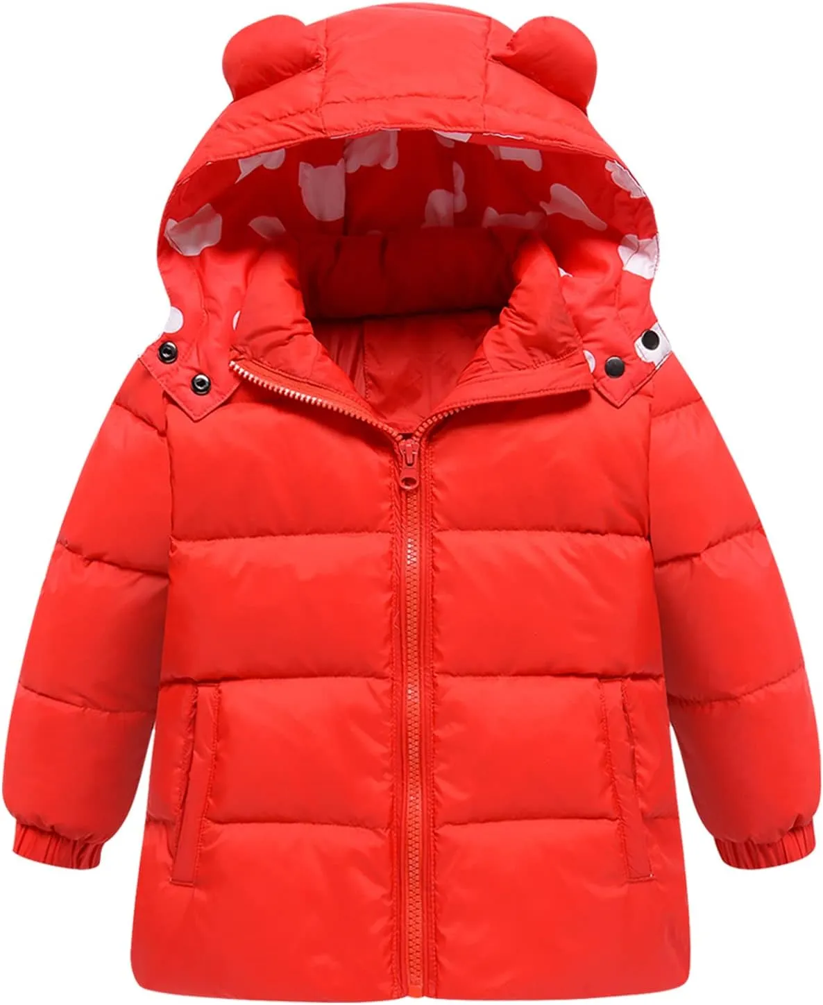YALLET Baby Girls Boys Snowsuit, Infant Winter Clothes Toddler Kids Winter Warm Hooded Down Jacket Coat   Ski Bib Pants