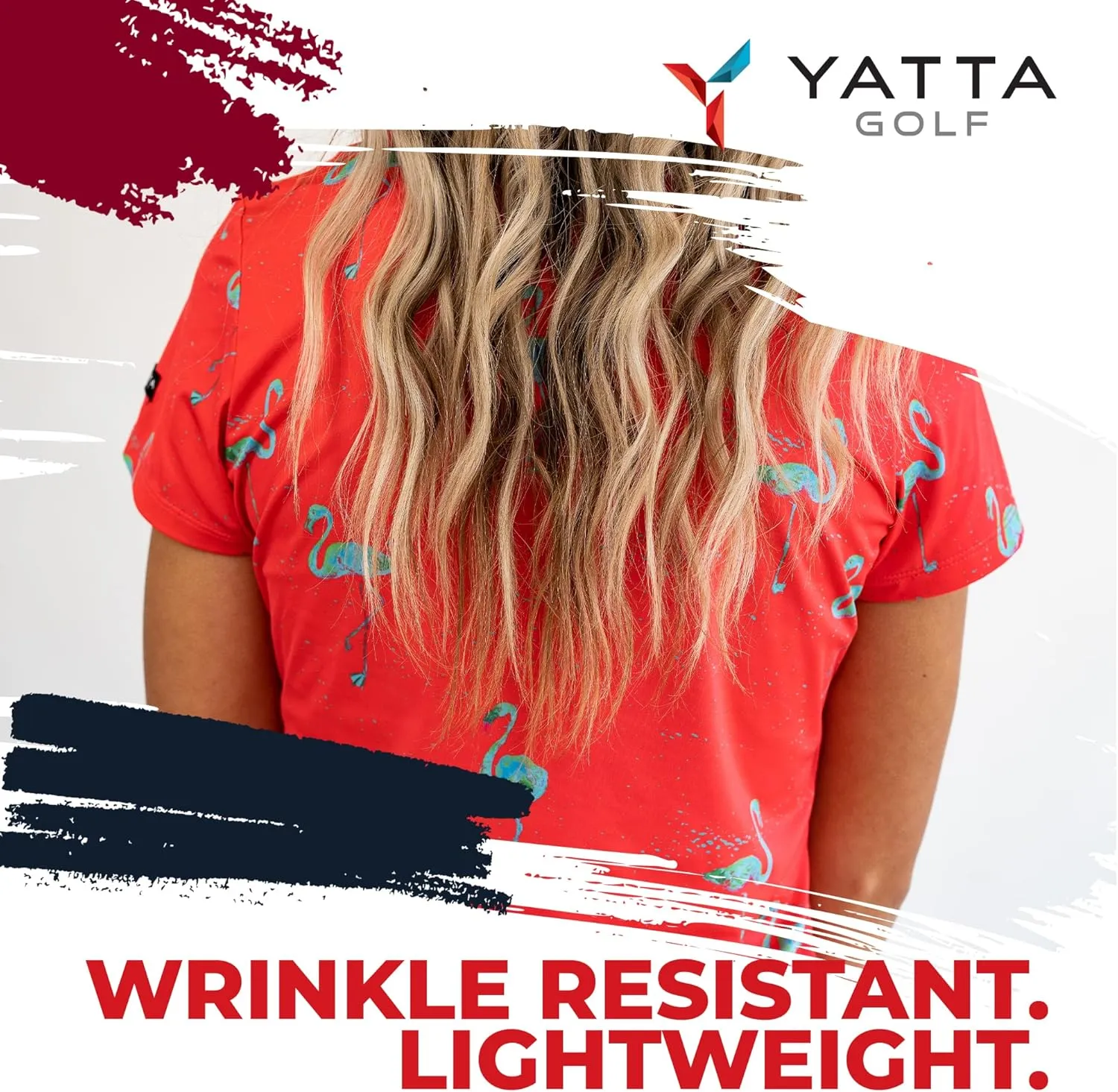 YATTA GOLF Premium Golf Polo Shirts for Women - Lightweight, Quick Dry, Wrinkle Resistant & Moisture Wicking Polo