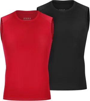 Youth Boys Sleeveless Compression Shirt Basketball Football Undershirt Quick Dry Kids Athletic Tank Tops for Workout