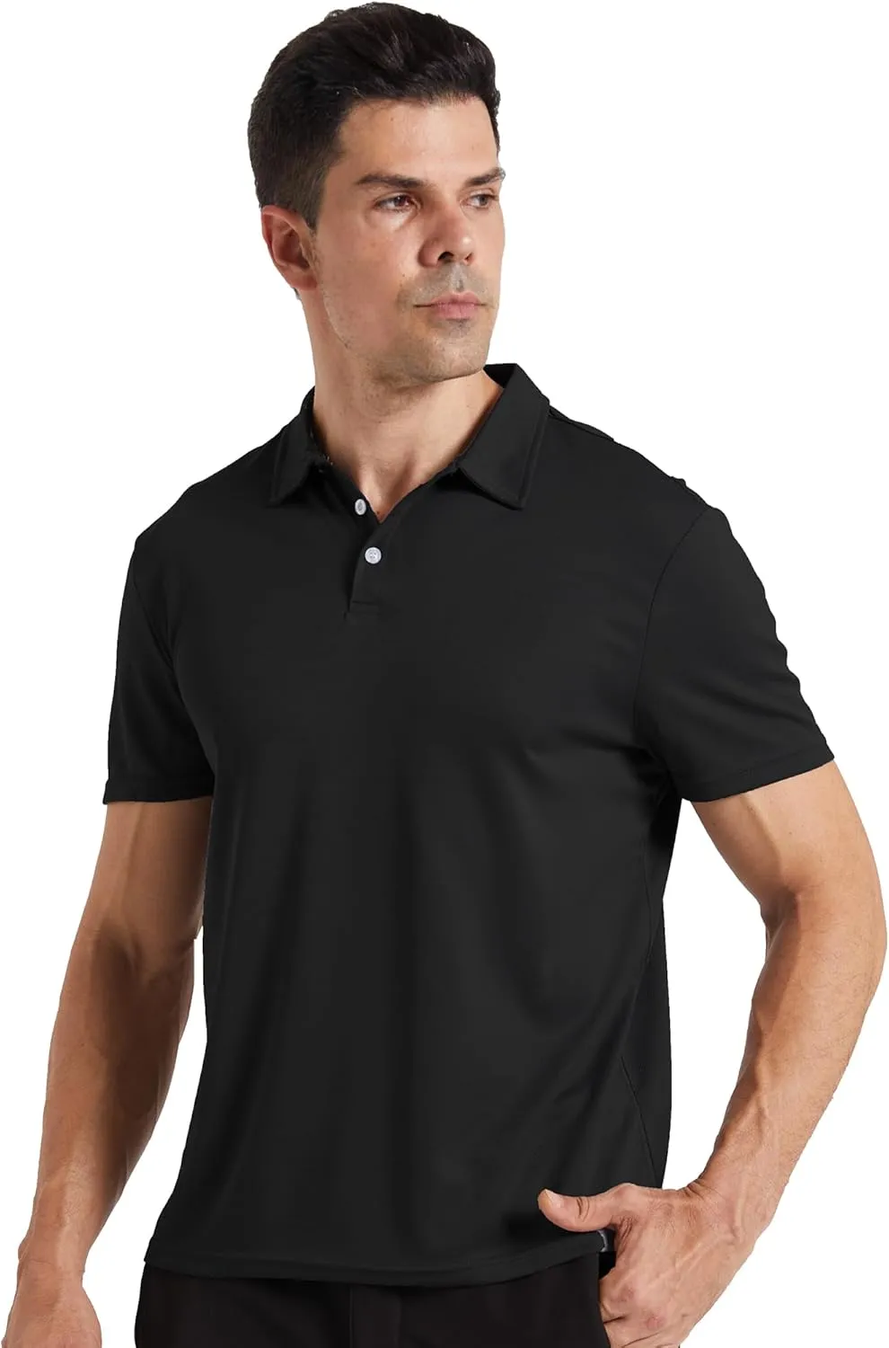 YUSHOW Mens Athletic Polo Shirts Short Sleeve Quick Dry Golf T-Shirt