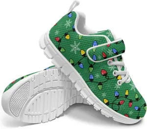 Yzaoxia Christmas Little/Big Kids Tennis Shoes Mesh Shoes with Strap