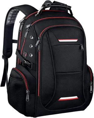 ZJchao Men Backpack Large Capacity Laptop Backpack, Business Casual Bag with USB Port Headphone Jack, Travel Backpack, Ideal for Office Work, College, and Outdoor Activities